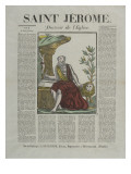 Saint Jérôme, docteur de l'Eglise reproduction procédé giclée