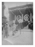 Le président Lebrun à Bordeaux pour la fête du vin, le 18 juin 1934 Reproduction procédé giclée