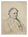 Portrait du chevalier Drach, vers 1840/1841 reproduction procédé giclée par Jean-Auguste-Dominique Ingres