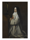 Portrait d'une jeune religieuse Lámina giclée