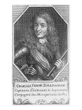 Portrait de Charles, comte d'Artagnan Giclee Print
