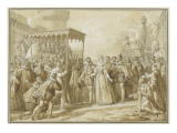 Retour de Marie Stuart en Ecosse Giclee Print by Charles Thevenin