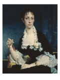 Portrait de Mme Raul-Alfred Philippe (1849-1881) reproduction procédé giclée par Jules Elie Delaunay