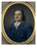 Portrait du grammairien Jean-Charles Laveaux reproduction procédé giclée par Joseph Ducreux