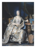 Portrait de la marquise de Pompadour (1721-1764) Reproduction procédé giclée par Maurice Quentin de La Tour