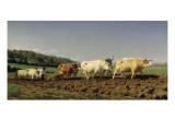 Labourage nivernais : le sombrage Giclée-Druck von Rosa Bonheur
