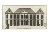 Planche 13 : Elévation de la façade du côté de la cour de l’hôtel de la duchesse du Maine Lámina giclée por Jacques-François Blondel Planche 13 : Elévation de la façade du côté de la cour de l’hôtel de la duchesse du Maine Lámina giclée por Jacques-François Blondel