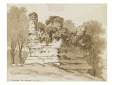 Ruine romaine parmi des arbres Lámina giclée por Pierre Henri de Valenciennes