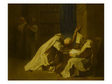 Saint Bruno en extase et trois autres moines Giclee Print by Jean Restout
