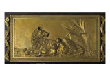 Romulus et Rémus, décor dans le montant de la cheminée du Salon bleu Giclee Print