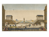 Cortege royal sur le Pont Neuf Lámina giclée