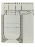 Planche 297 : plan du premier étage de l'hôtel de Rohan , rue Vieille du Temple à Paris Giclee-trykk av Jacques-François Blondel Planche 297 : plan du premier étage de l'hôtel de Rohan , rue Vieille du Temple à Paris Giclee-trykk av Jacques-François Blondel