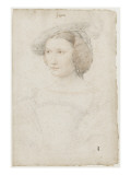 Portrait de Léonore Sapata, dame d'honneur de la reine Eléonore reproduction procédé giclée par Jean Clouet