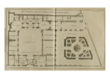planche 241 : Plan du premier étage de l'hôtel Lambert dans l'île Saint-Louis à Paris Lámina giclée por Jacques-François Blondel planche 241 : Plan du premier étage de l'hôtel Lambert dans l'île Saint-Louis à Paris Lámina giclée por Jacques-François Blondel
