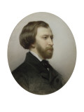 Portrait d'Alfred de Musset (1810-1857) reproduction procédé giclée par Charles Landelle