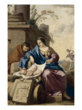 Le Repos de la Sainte Famille reproduction procédé giclée par Laurent de La Hyre