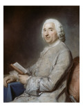 Portrait of Monsieur De Rozeville, Sitting on a Chair reproduction procédé giclée par Maurice Quentin de La Tour