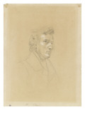 Portrait de Frédéric Chopin Wydruk giclee autor Eugene Delacroix Portrait de Frédéric Chopin Wydruk giclee autor Eugene Delacroix