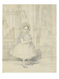 Portrait de mademoiselle Guille, filleule d'Ingres reproduction procédé giclée par Jean-Auguste-Dominique Ingres