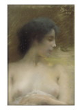 Portrait de madame Maciet Giclee-trykk av Albert Besnard Portrait de madame Maciet Giclee-trykk av Albert Besnard