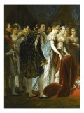 Mariage religieux de Napoléon Ier et de l'archiduchesse Marie-Louise Reproduction procédé giclée par Georges Rouget