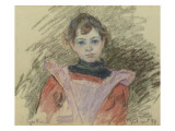 Portrait de petite fille reproduction procédé giclée par Armand Guillaumin