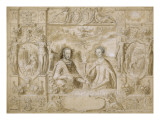 Portrait d'Henri II et de Catherine de Médicis Lámina giclée por Antoine Caron