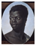 Portrait d'un jeune noir reproduction procédé giclée par Maurice Quentin de La Tour