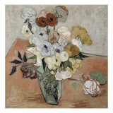 Roses et anémones Giclee Print by Vincent van Gogh