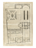 Planche 19 : Plan général de l’hôtel et des jardins de l’hôtel de Villeroy Lámina giclée por Jacques-François Blondel Planche 19 : Plan général de l’hôtel et des jardins de l’hôtel de Villeroy Lámina giclée por Jacques-François Blondel