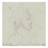 Portrait en buste de Murat Reproduction procédé giclée par Georges Rouget