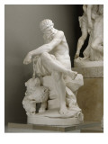 Pluto, God of the Underworld, Cerberus Taking Chained reproduction procédé giclée par Augustin Pajou