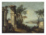 Ruines romaines Giclee Print by Michele Marieschi