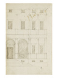 Moitié droite d'une façade de palais Giclee Print by Herman Vischer