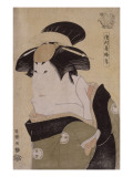 Portrait d'acteur de kabuki (okubi-e) : l'onnagata Segawa Kikunojô III Lámina giclée por Tôshûsai Sharaku