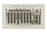 Planche 258 (1) : élévation de la façade côté jardin de l'Hôtel de Sully construit par Lámina giclée por Jacques-François Blondel Planche 258 (1) : élévation de la façade côté jardin de l'Hôtel de Sully construit par Lámina giclée por Jacques-François Blondel