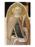 Polyptyque. Panneau de gauche : Sainte Catherine d'Alexandrie Giclée-Druck von Turino Vanni