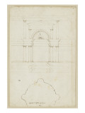 Portail d'une chapelle à Sienne Reproduction procédé giclée par Herman Vischer