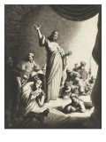 Résurrection de Lazare Giclée-Druck von Jan van Vliet