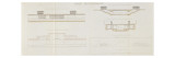 Avant projet de ligne métropolitaine centrale : gare souterraine Lámina giclée por Gustave Eiffel Avant projet de ligne métropolitaine centrale : gare souterraine Lámina giclée por Gustave Eiffel