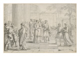 Prédication de Saint Etienne reproduction procédé giclée par Laurent de La Hyre