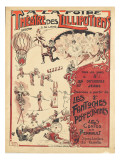 Affiche  la foire théâtre des Lilliputiens Lámina giclée