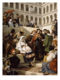 Raphaël au Vatican (dans la cour de Saint Damase) Lámina giclée por Horace Vernet