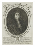 Portrait de Simon Arnauld d'Andilly, marquis de Pomponne (1618-1699) Giclée-tryk