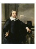 Portrait d'homme accoudé à une balustrade Giclee-trykk av Ferdinand Bol Portrait d'homme accoudé à une balustrade Giclee-trykk av Ferdinand Bol