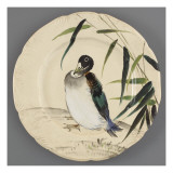 Service Lambert-Rousseau : assiette plate Reproduction procédé giclée par Henri Lambert