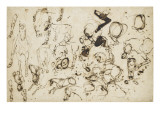 Feuille d'études de chevaux, de cavaliers, et d'une chèvre Lámina giclée por Eugene Delacroix Feuille d'études de chevaux, de cavaliers, et d'une chèvre Lámina giclée por Eugene Delacroix