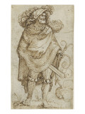 Esquisse pour des cartes à jouer reproduction procédé giclée par Hans Sebald Beham