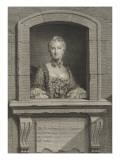 Sylvia, actrice de la comédie italienne reproduction procédé giclée par Maurice Quentin de La Tour