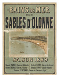 Bains de mer des Sables d'Olonnes reproduction procédé giclée